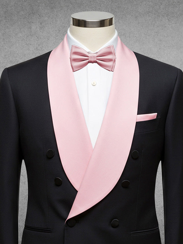 Black 2-piece Double-breasted Shawl Lapel suit