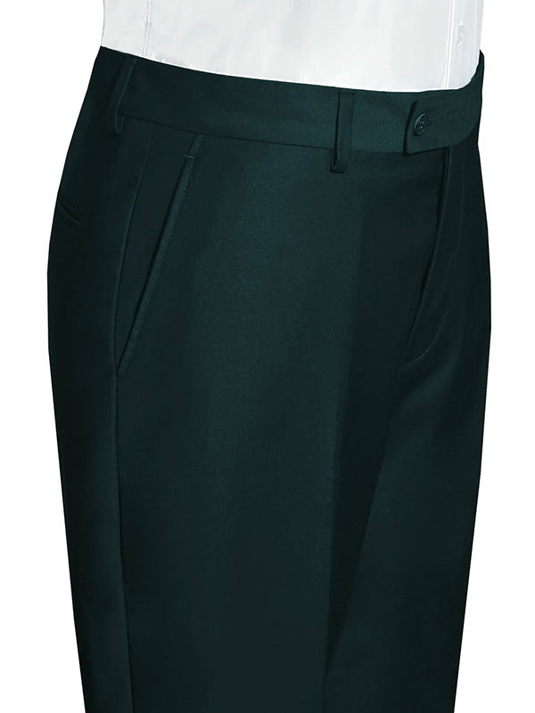 Dark green 3-piece single-breasted Peak Lapel suit