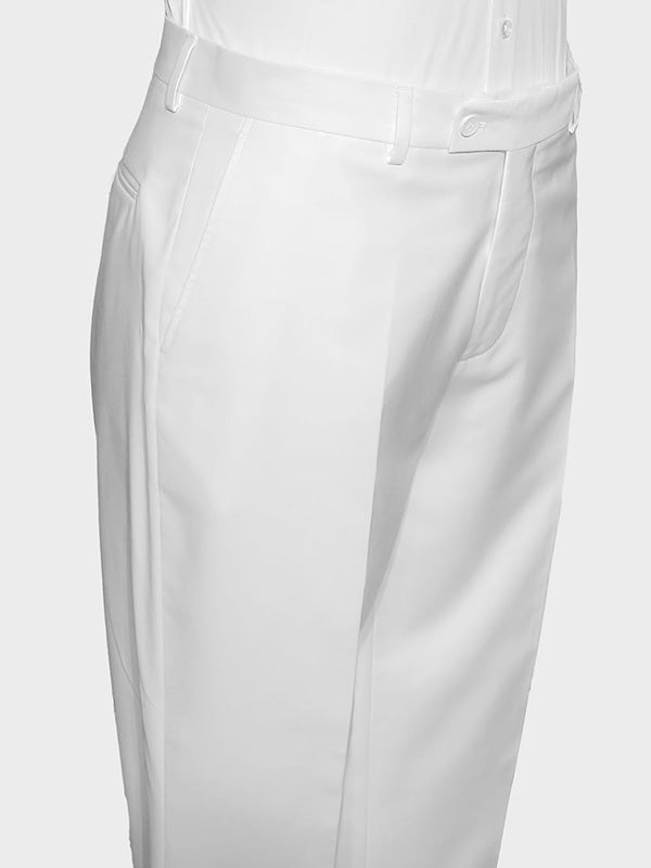 White 3-piece single-breasted Peak Lapel suit