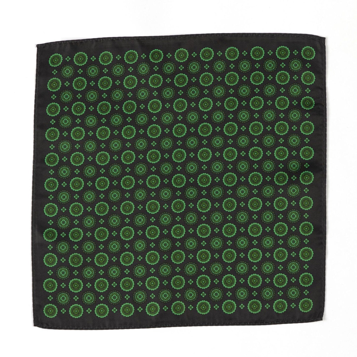 Men’s Green Pattern Pocket Square
