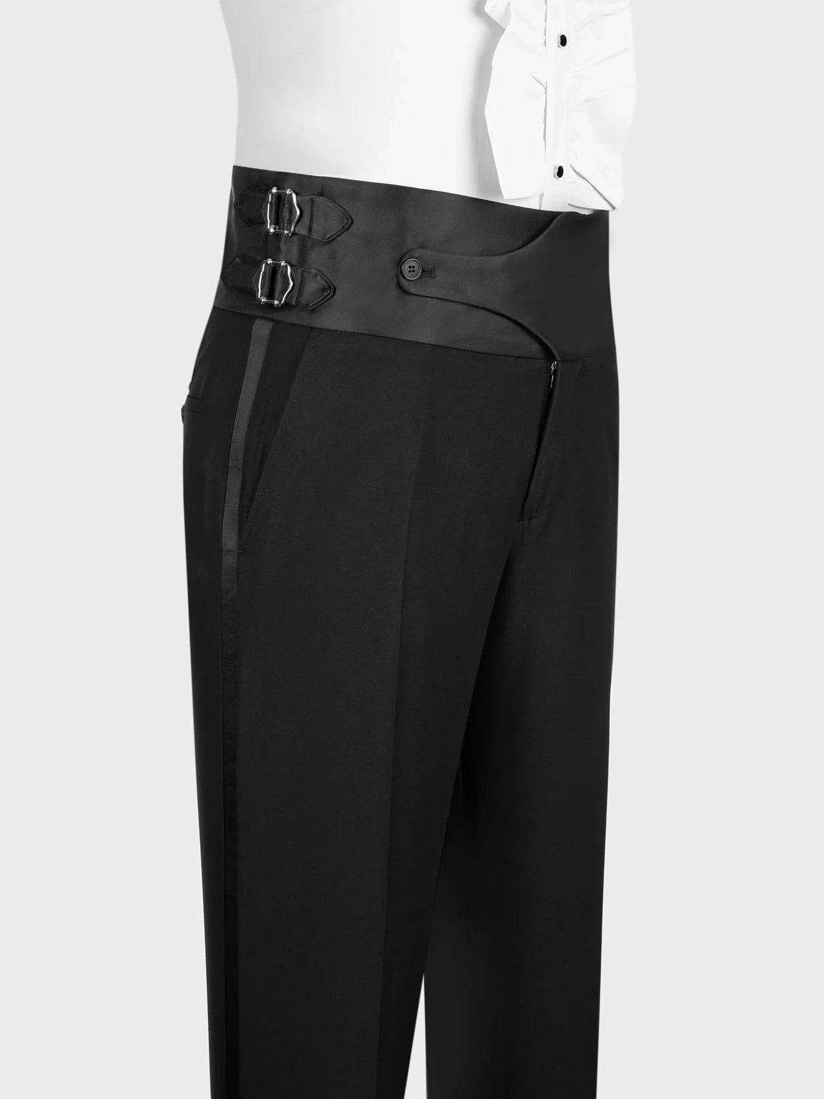 Classic Black Tuxedo Suit – Shawl Lapel One Button Style