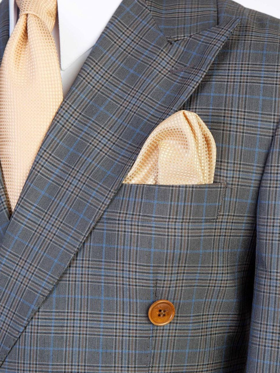 Grey Plaid Prom Suit for Men – Sharp Statement Style