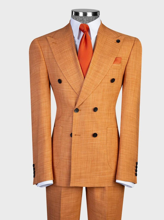 Orange Prom Suit for Men – Bold Double Breasted Statement Style