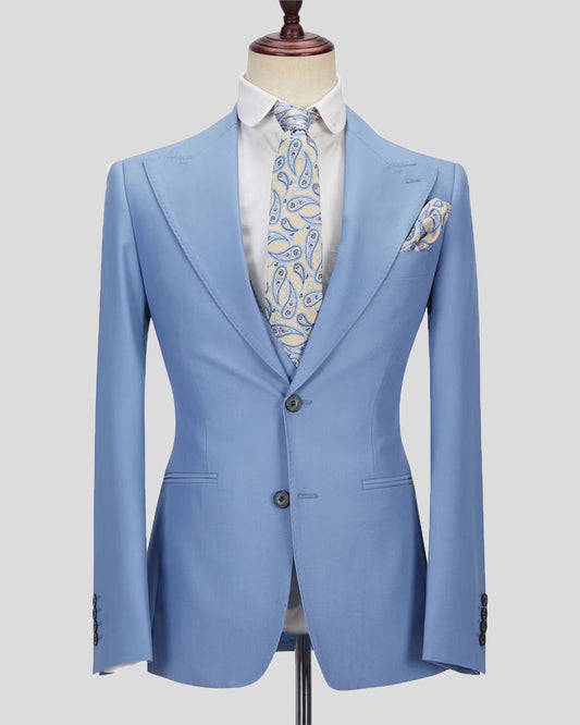 Men's Peak Lapel 3-piece Suit