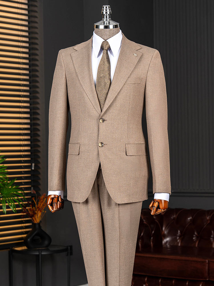 Men's Notch Lapel 2-piece Suit