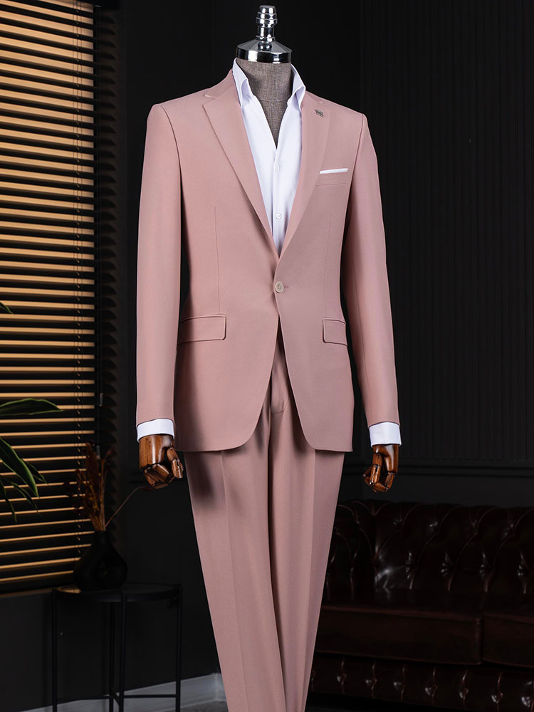 Men's One-button 2-piece Suit