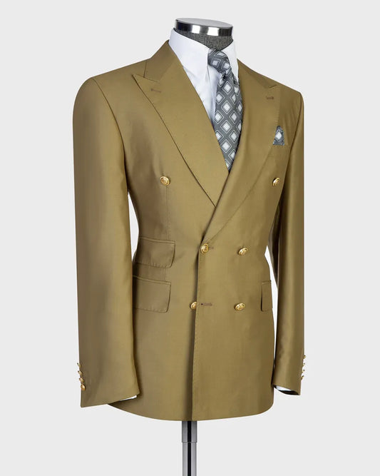 Men's Double-breasted 2-piece Suit