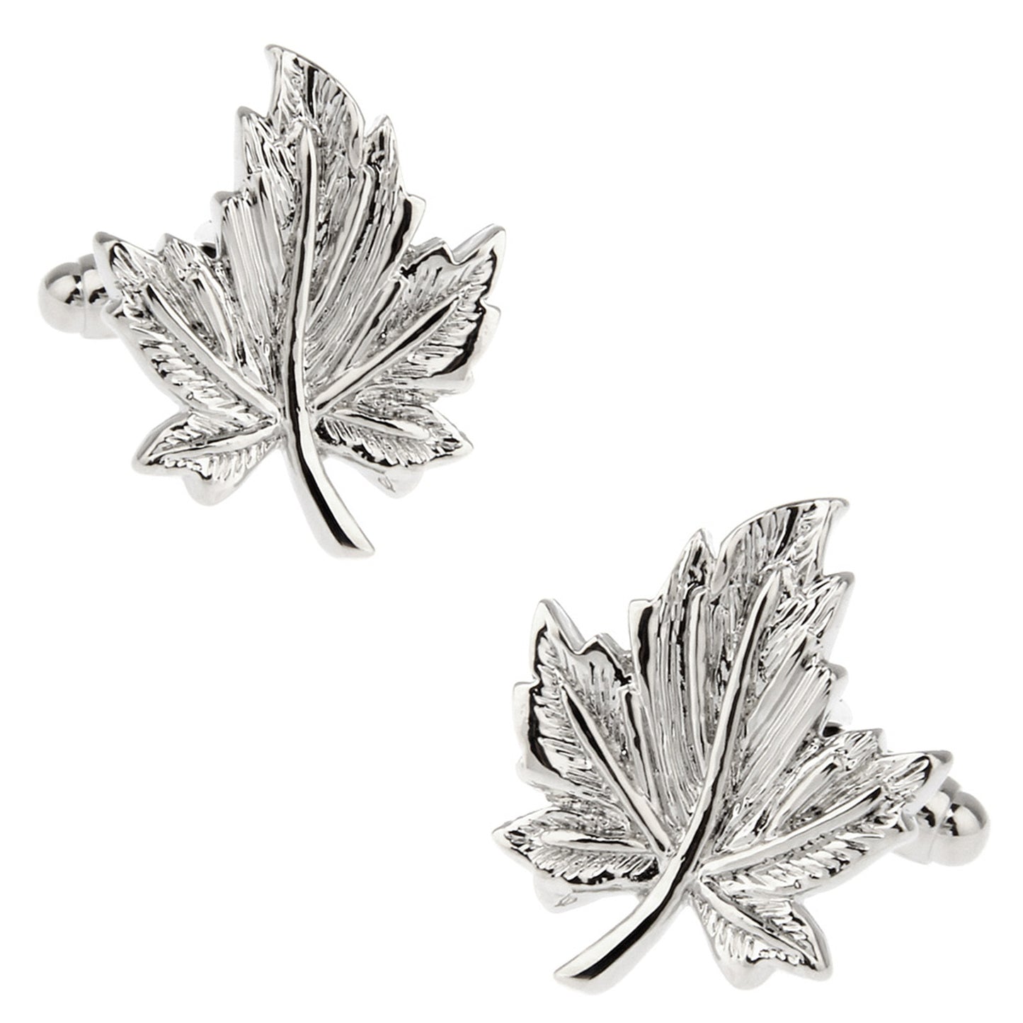 Men’s Classic Silver Maple Leaf Cufflinks