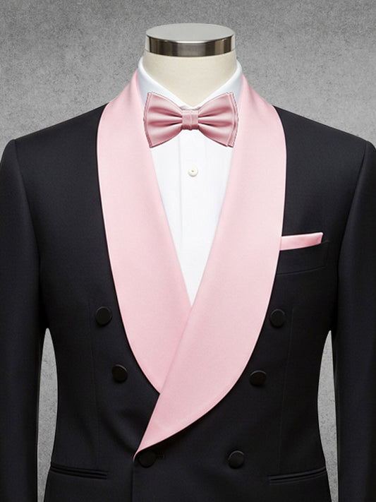 Black 2-piece Double-breasted Shawl Lapel suit