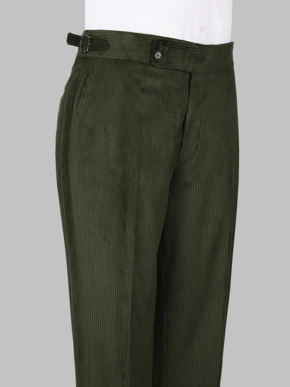 Green 2-Piece Double Breasted Peak Lapel suit