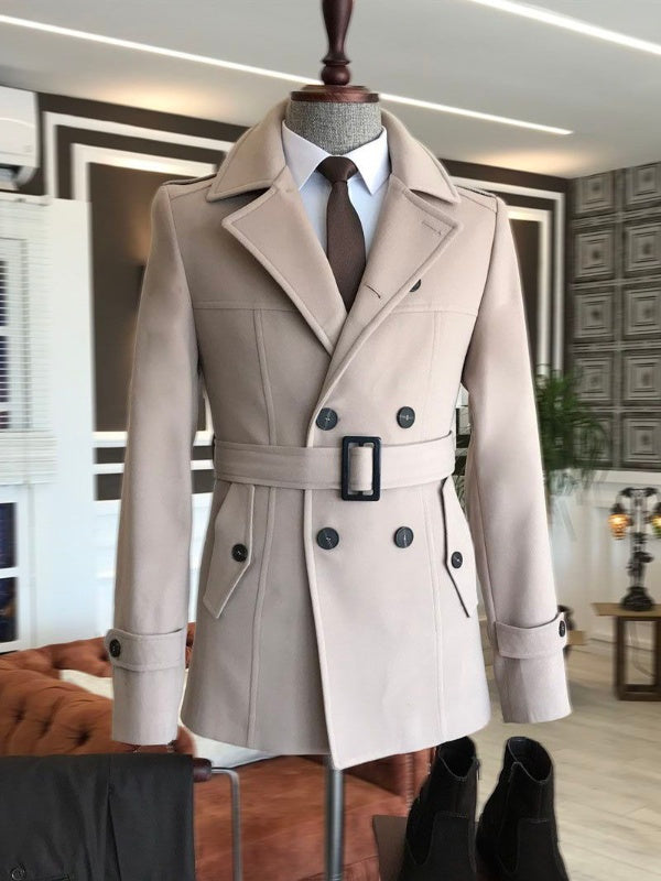 Apricot Double-Breasted Peak Lapel 2 piece Suit