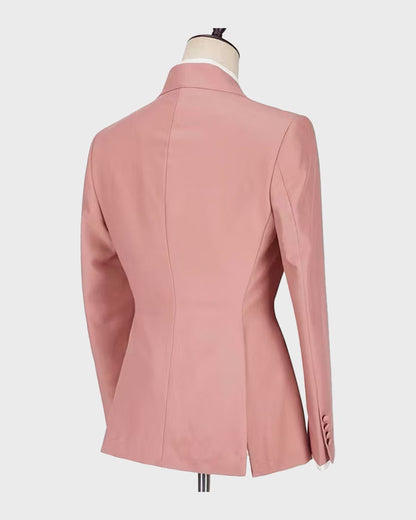 One-button Peak Lapel 2-piece Suit