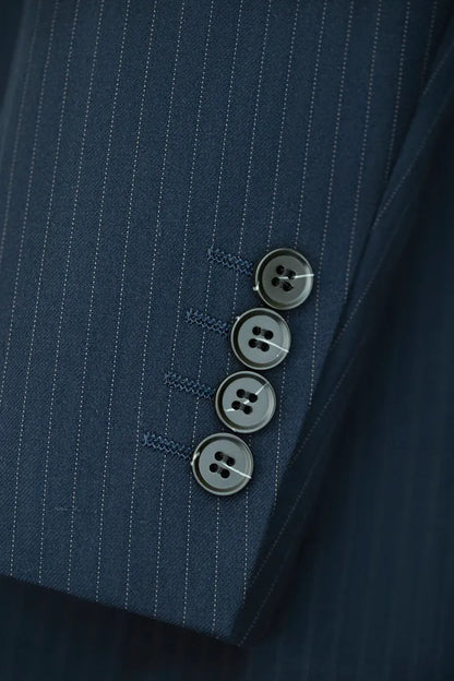 Men's Pinstripe Double-breasted 2-piece Suit