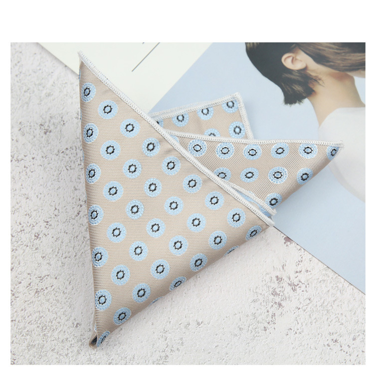 Apricot Patterned Pocket Square