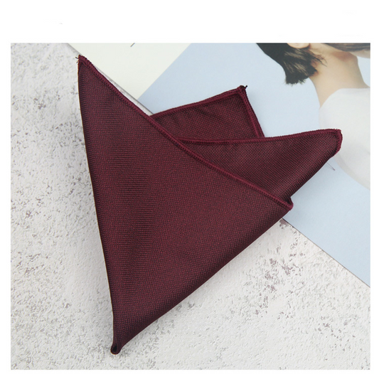 Men’s Burgundy Pocket Square