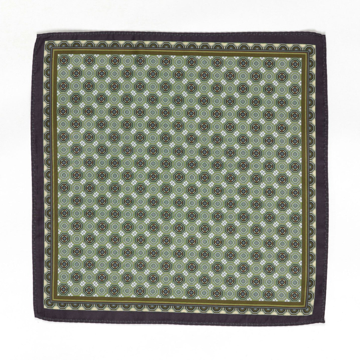 Men’s Light Green Pattern Pocket Square