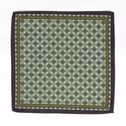 Men’s Light Green Pattern Pocket Square