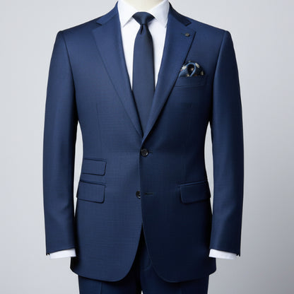 Men’s Blue Print Pocket Square