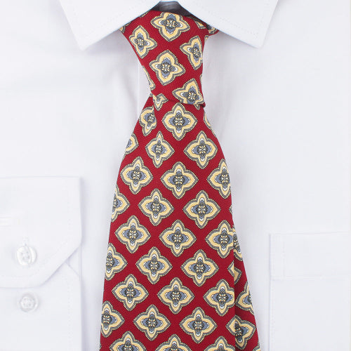 Men’s Vintage Red Printed Tie