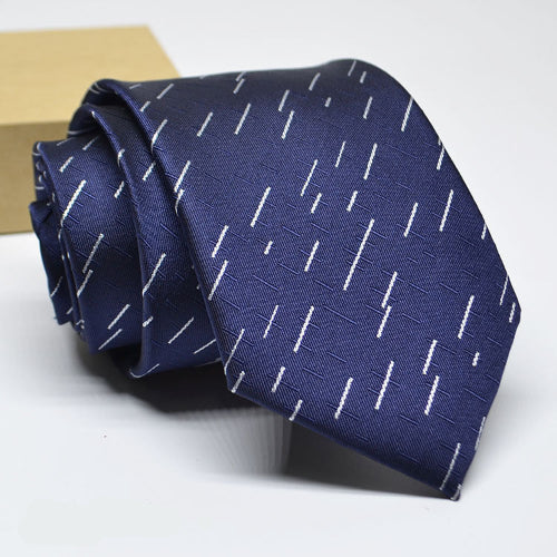 Men’s Casual & Formal 1200-Stitch High-Density Blue Printed Tie