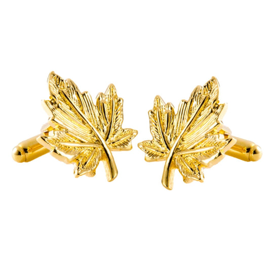 Men’s Classic Gold Maple Leaf Cufflinks