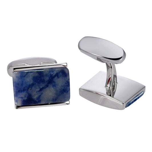 Men’s French Cufflinks with Blue