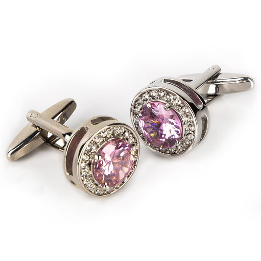 Elegant Pink Cufflinks for Men’s Formal Shirts
