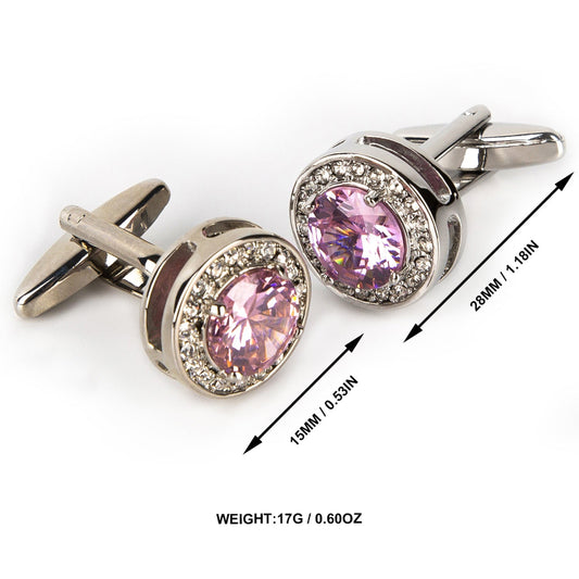 Elegant Pink Cufflinks for Men’s Formal Shirts