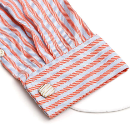 Square Premium Minimalist White French Cufflinks for Men