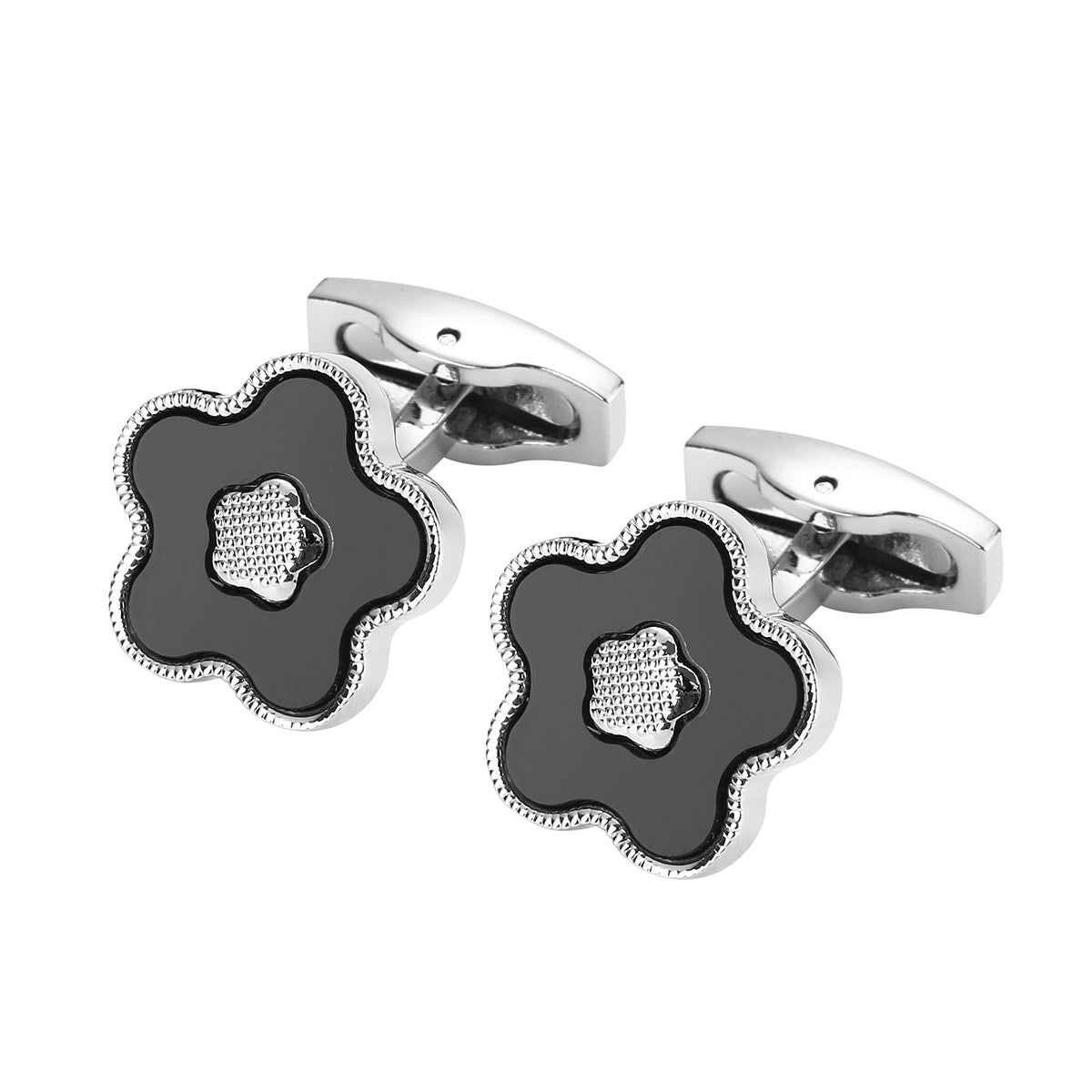 Men’s Floral Cufflinks – Business & Wedding French Shirt Cuff Links