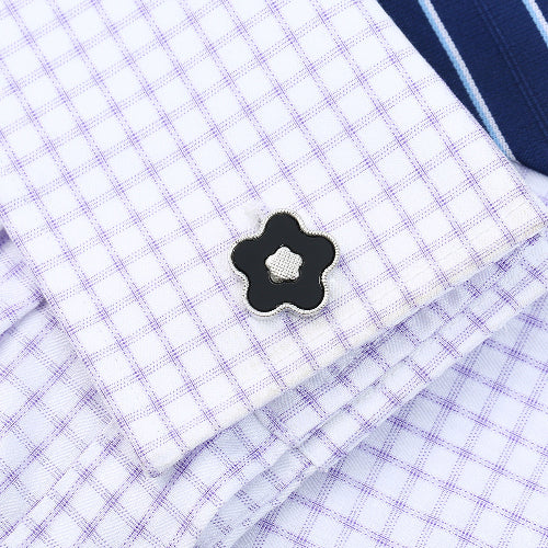 Men’s Floral Cufflinks – Business & Wedding French Shirt Cuff Links