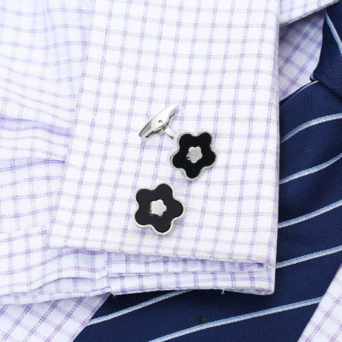 Men’s Floral Cufflinks – Business & Wedding French Shirt Cuff Links