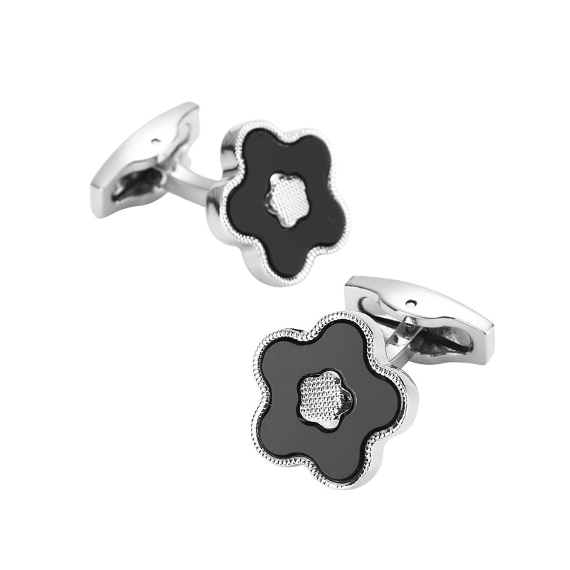 Men’s Floral Cufflinks – Business & Wedding French Shirt Cuff Links