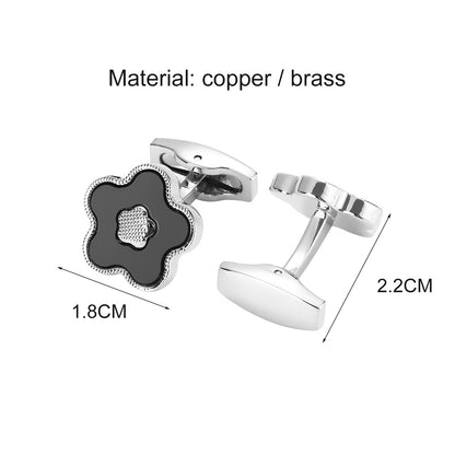 Men’s Floral Cufflinks – Business & Wedding French Shirt Cuff Links