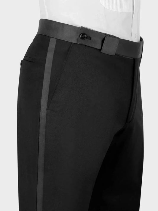 Black Velvet Studded Peak Lapel Tuxedo Suit for Men