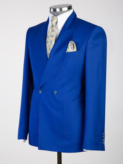 Men’s Blue 2-Button 2-Piece Prom Suit