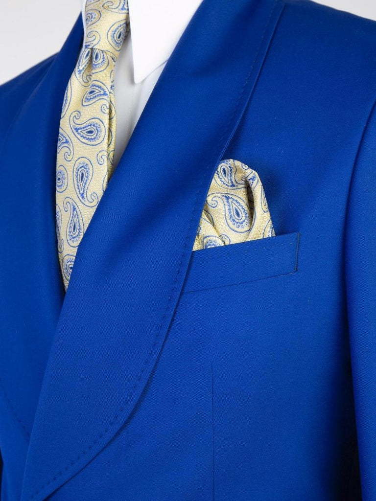 Men’s Blue 2-Button 2-Piece Prom Suit
