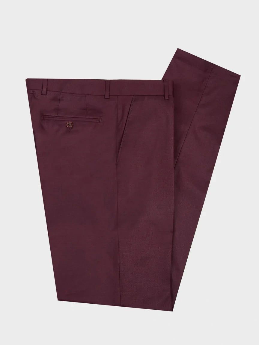 Burgundy Single-Breasted Formal Suit for Prom & Wedding