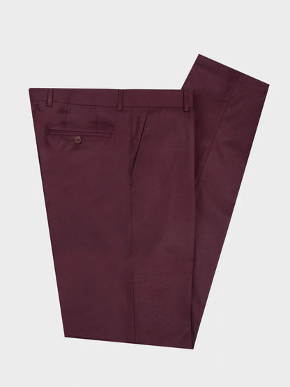 Burgundy Single-Breasted Formal Suit for Prom & Wedding