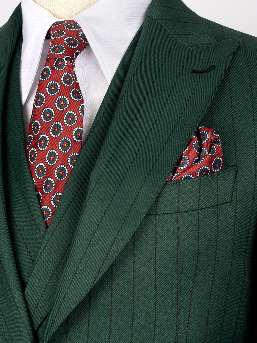 Green Pinstripe Prom Suit for Men – Bold Statement Look