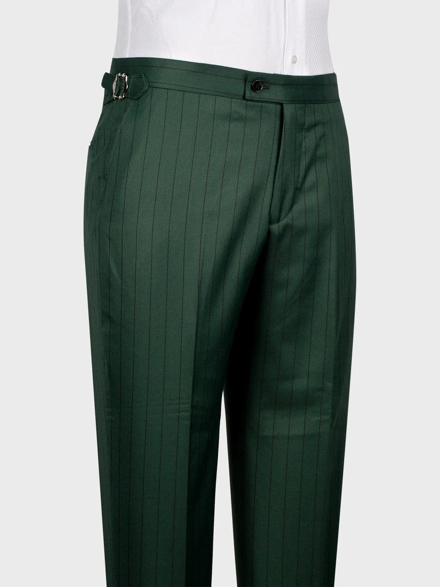 Green Pinstripe Prom Suit for Men – Bold Statement Look