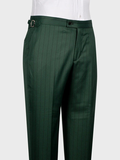 Green Pinstripe Prom Suit for Men – Bold Statement Look