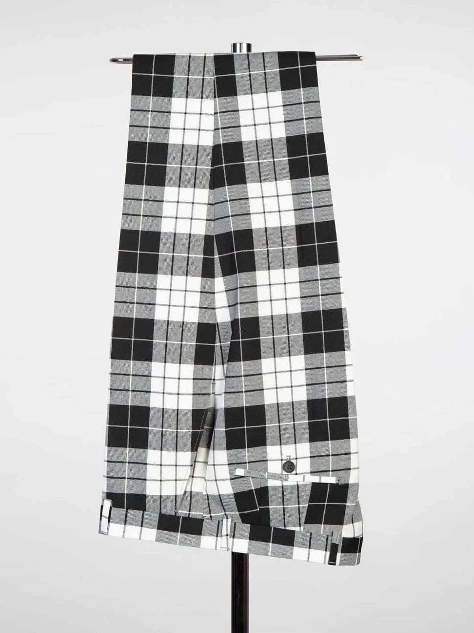 Black White Plaid Prom Suit for Men – Sharp Statement Style