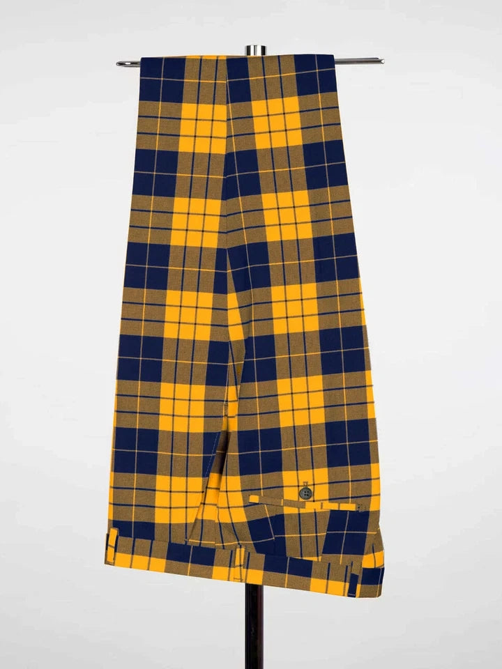 Yellow Plaid Prom Suit for Men – Sharp Statement Style