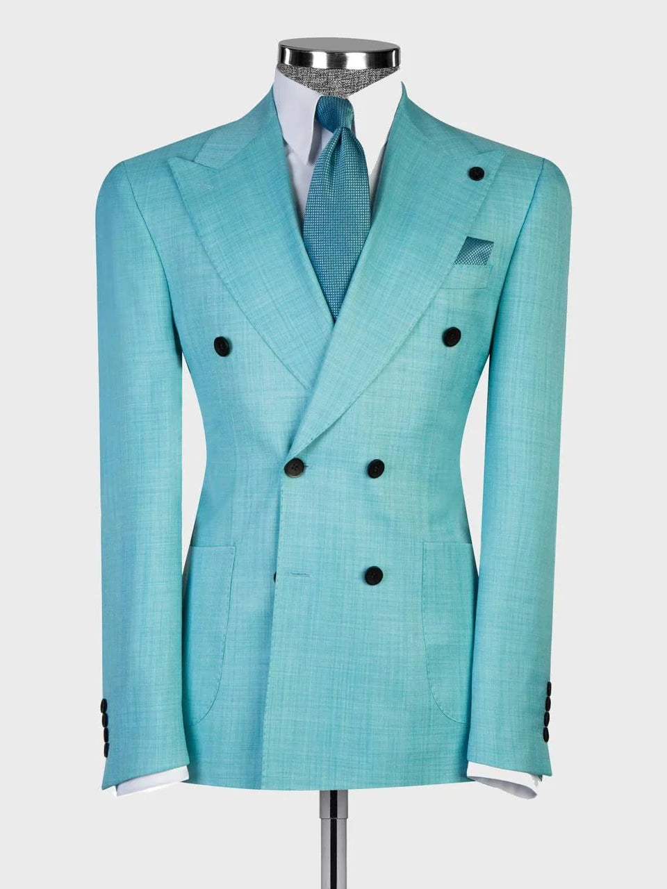 Mint Green Suit for Men – Bold Double Breasted Statement Style