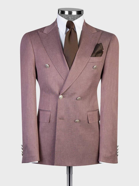 Dusty Pink Suit for Men – Slim Fit Modern Style