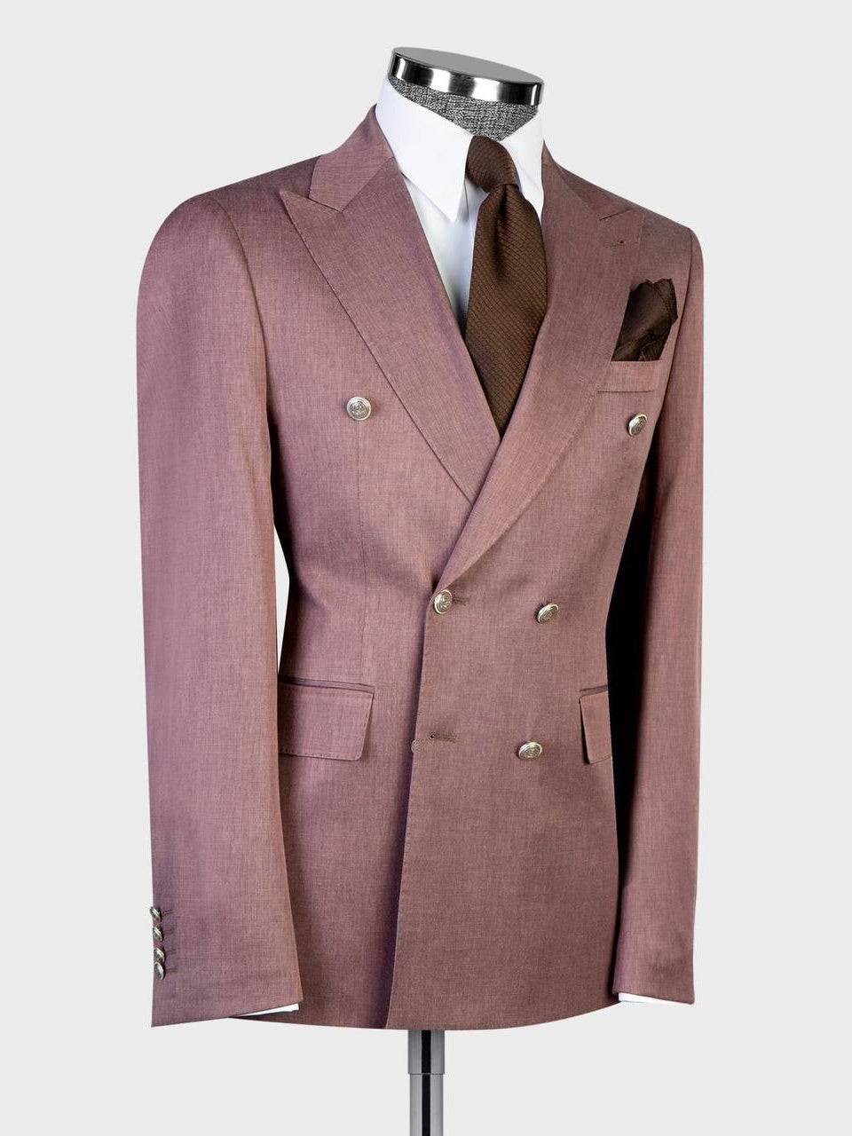 Dusty Pink Suit for Men – Slim Fit Modern Style