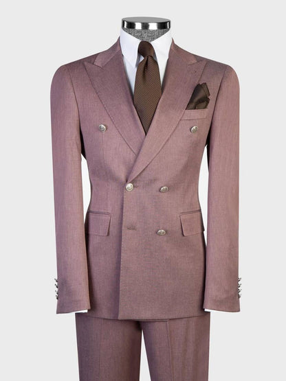 Dusty Pink Suit for Men – Slim Fit Modern Style