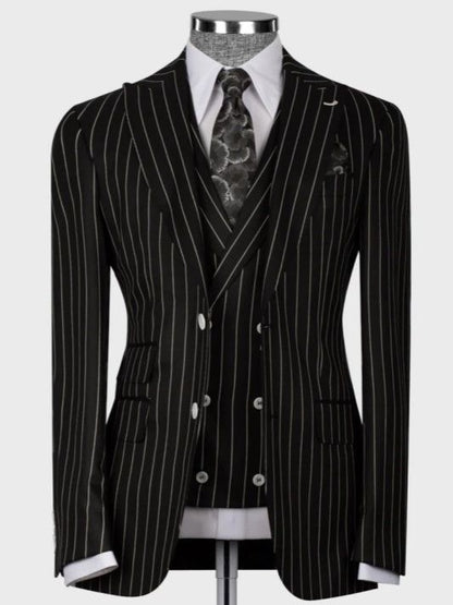Black Striped Suit for Men – Sharp Statement Style