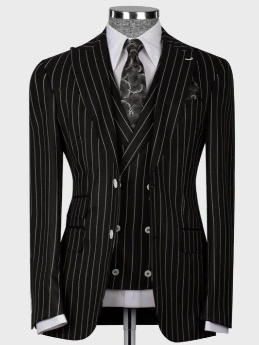 Black Striped Suit for Men – Sharp Statement Style